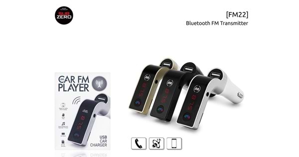 Subzero Bluetooth/USB FM Transmitter FM22