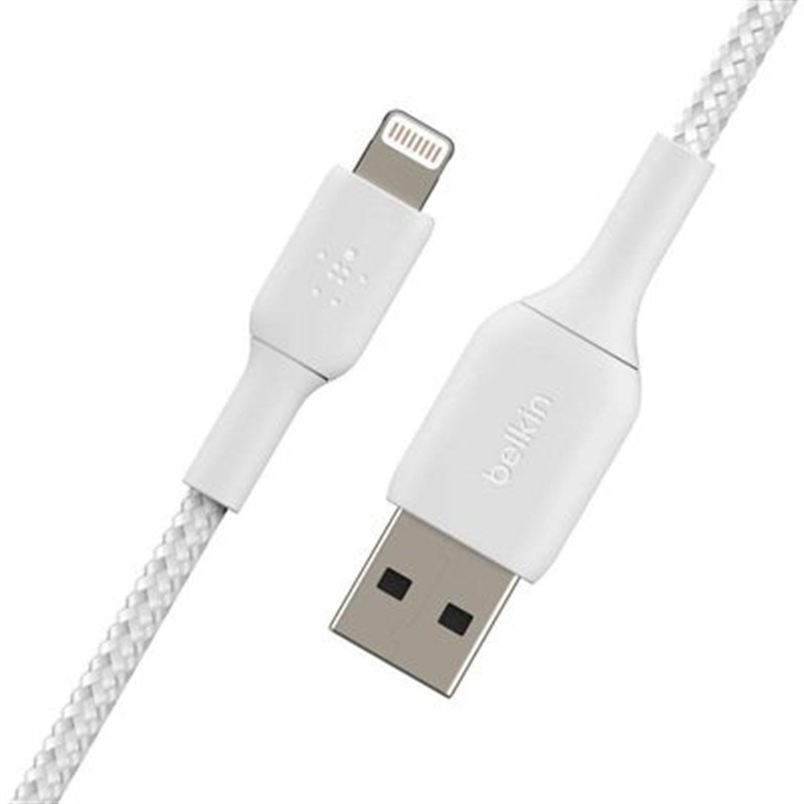 iPhone için USB-A Lightning Data Ve Şarj Kablosu 1 Metre Beyaz